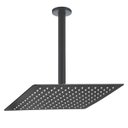 Ver imagem 1 de Ducha de Teto Quadrada 25X25 Inox Preto Borda Fina Braço Redondo Maximametais