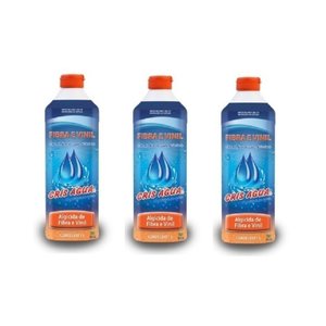 Kit 3 Algicidas para Piscina de Fibra e Vinil 1l - Cris Água