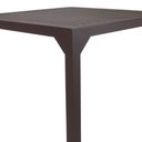 Ver imagem 2 de Mesa Quadrada Haiti 100cm com Tampo Ripado em Alumínio Trama Marrom