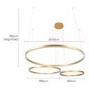 Ver imagem 4 de Luminária em LED Asthree 3 Anéis Moderno Luminária de Teto