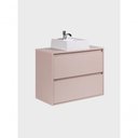 Ver imagem 7 de Gabinete para Banheiro com Cuba 80cm Mdf Rosa Dubai - On Móveis