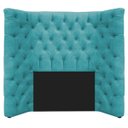 Ver imagem 4 de Kit Cabeceira e Calçadeira Baú Solteiro Everest P02 90 cm para cama Box Suede - ADJ Decor KIT CABECE
