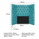 Ver imagem 6 de Kit Cabeceira e Calçadeira Baú Solteiro Everest P02 90 cm para cama Box Suede - ADJ Decor KIT CABECE