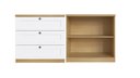 Ver imagem 2 de Kit Cômoda com Armário Provençal Mdf Infinity Savana/branco