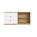 Ver imagem 2 de Kit Cômoda com Armário Provençal Mdf Infinity Savana/branco