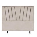 Ver imagem 1 de Cabeceira Estofada Cama Box King Bélgica 195cm Courino Bege