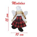 Ver imagem 2 de Kit 3 Enfeite Natalino Pendente para Árvore de Natal Anjo 15cm