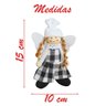 Kit 3 Enfeite Natalino Pendente para Árvore de Natal Anjo 15cm - 3