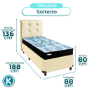 Ver imagem 3 de Kit Cama Box + Cabeceira + Colchão Solteiro Molas Ensacadas - Life Gold - Paropas