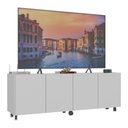 Ver imagem 2 de Rack para Tv até 50 Polegadas com 4 Portas e Rodízios Multimóveis Mp1069 Branco