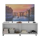 Ver imagem 4 de Rack para Tv até 50 Polegadas com 4 Portas e Rodízios Multimóveis Mp1069 Branco