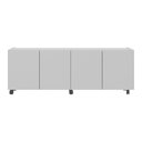 Ver imagem 5 de Rack para Tv até 50 Polegadas com 4 Portas e Rodízios Multimóveis Mp1069 Branco