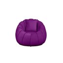 Ver imagem 1 de Poltrona Base Giratória Concha + Almofada Veludo Roxo
