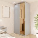 Ver imagem 1 de Guarda Roupa Linear 1 Porta Reflecta Jade CabeCasa MadeiraOriginals