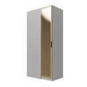 Ver imagem 7 de Guarda Roupa Modulado Linear 1 Porta Reflecta Jade CabeCasa MadeiraOriginals Cinza/Urbano