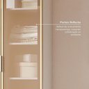 Ver imagem 4 de Guarda Roupa Modulado Linear 1 Porta Reflecta Jade CabeCasa MadeiraOriginals Cinza/Urbano