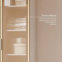 Ver imagem 4 de Guarda Roupa Linear 1 Porta Reflecta Jade CabeCasa MadeiraOriginals