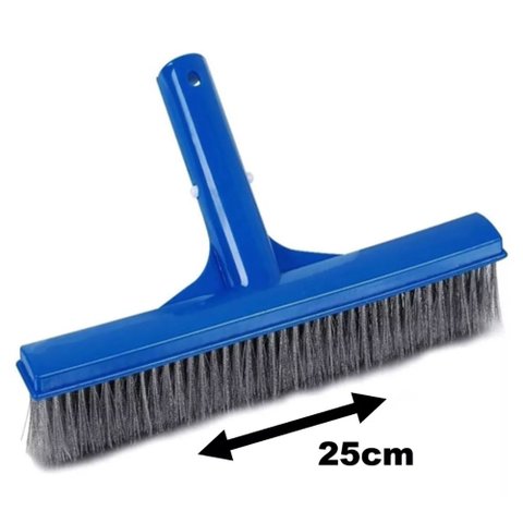 Escova para Limpeza de Piscinas com Cerdas de Aço Inox para Limpeza de Azulejos e Rejuntes