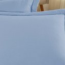 Ver imagem 2 de Porta Travesseiro Matelado Nobre 2 Peças Malha 100% Algodão - Azul-bebê