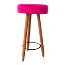 Ver imagem 3 de Kit Duas Banqueta Alta para Área Gourmet Balcão Pés Palito Rosa Pink Eli Móveis e Decoração