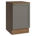 Ver imagem 1 de Balcão de Cozinha 50cm 1 Porta Rustic/cinza Vik Madesa