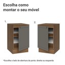 Ver imagem 4 de Balcão de Cozinha 50cm 1 Porta Rustic/cinza Vik Madesa