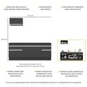 Ver imagem 6 de Armário De Cozinha 220cm Com Rodapé Multimóveis Preto/branco