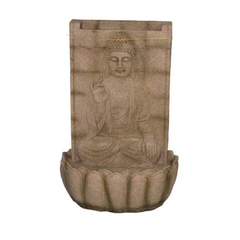 Fonte Decorativa Painel Buda Luxuosa Paz Jardim