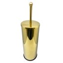 Ver imagem 6 de Kit Lavabo Inox Dourado Lixeira 20l Escova Sanitaria Papeleira France Fineza