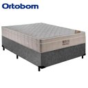 Ver imagem 5 de Cama Box Casal Suede + Colchão Casal Ortobom Airtech Molas SpringPocket (65x138x188) Cinza