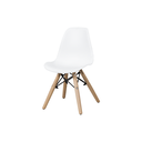 Ver imagem 2 de Kit 4 Cadeiras Eames Eiffel Infantil Branco Espaço Kids Quarto Brinquedoteca - La Mobilia