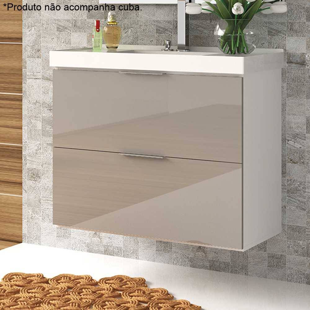 Gabinete para banheiro 78cm sem tampo 08510 Móveis Bosi | MadeiraMadeira