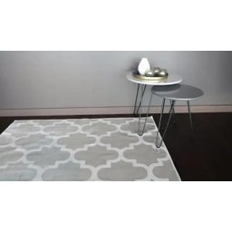 Tapete Sala Quarto Retangular 140x200cm Cinza - 2