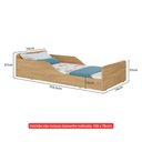Ver imagem 6 de Cama Infantil Montessoriana 100% Mdf para Colchão 150x70cm Multimóveis 2379 Madeirado
