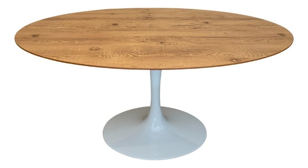 Mesa Jantar Tulipa Saarinen Oval 220x 122 Cm Madeira ou Laca - 3