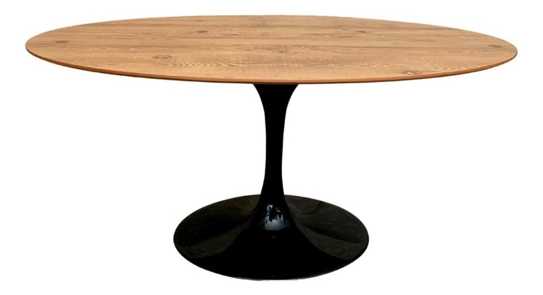 Mesa Jantar Tulipa Saarinen Oval 220x 122 Cm Madeira ou Laca - 4