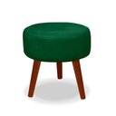 Ver imagem 1 de Puff Redondo Decorativo Danny Verde Pés Palito Casa da Poltrona