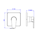 Ver imagem 4 de Acabamento Monocomando Level Chuveiro Bp/ap Black Matte - Deca Deca Metais
