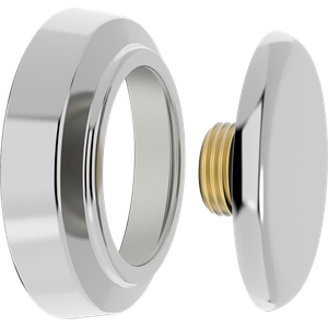 Plug de Latao C/ Canopla Cr Rosca 1/2 - Blukit