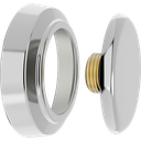 Ver imagem 1 de Plug de Latao C/ Canopla Cr Rosca 1/2 - Blukit