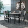 Conjunto Sala de Jantar Mesa Tampo Granito 1,20m com 4 Cadeiras Diana Artefamol - 3