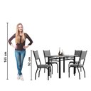 Ver imagem 6 de Conjunto Sala de Jantar Mesa Tampo Granito 1,20m com 4 Cadeiras Diana Artefamol
