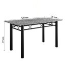 Ver imagem 4 de Conjunto Sala de Jantar Mesa Tampo Granito 1,20m com 4 Cadeiras Diana Artefamol