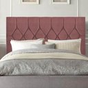Ver imagem 1 de Cabeceira Estofada Istambul Capitonê 160cm Queen Size Box Quarto Suede Rose Gold - Gat Magazine