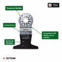 Ver imagem 2 de Lâmina Serra Oscilante Multiferramenta Zetsaw Japonesa m-65
