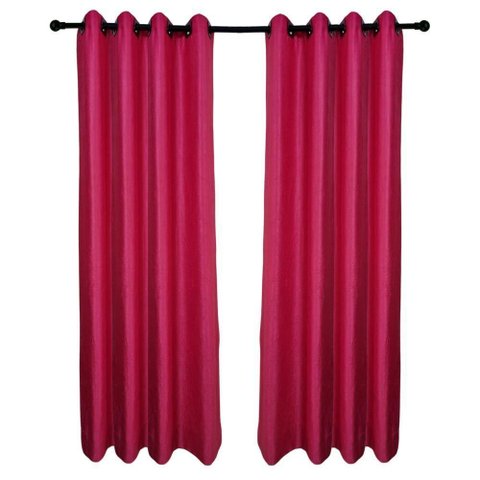 Cortina Tecido Tafeta Amassado 3,00x2,50 Rosa