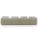 Ver imagem 6 de Sofá 4 Lugares para Sala de Estar Living 314cm Arlo F04 Veludo Bege - Lyam Decor