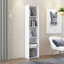 Ver imagem 3 de Estante de Livros Retrô 40cm com 4 Prateleiras Branca