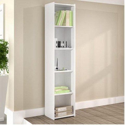 Estante de Livros Retrô 40CMX182CM 4 Prateleiras ESM206 Branco