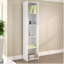 Ver imagem 1 de Estante de Livros Retrô 40CMX182CM 4 Prateleiras ESM206 Branco